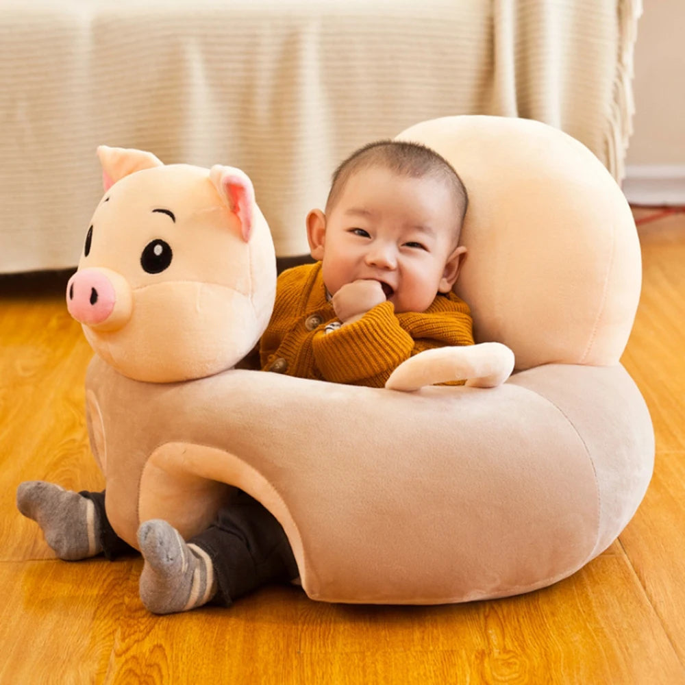 Baby Sofa Support Seat Cover Plush Chair Learning to Sit